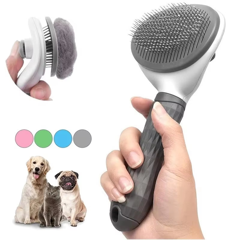 Pet Dog Brush Cat Comb Self Cleaning Pet Hair Remover Brush for Dogs Cats Grooming Tools Pets Dematting Comb Dogs Accessories