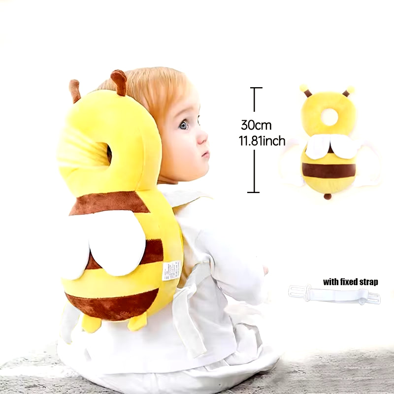 Head Back Protector Baby Protect Pillow Learn Walk Head Protector Cushion anti Fall Backward Cap Carry Cartoon Kids Safe Bibi